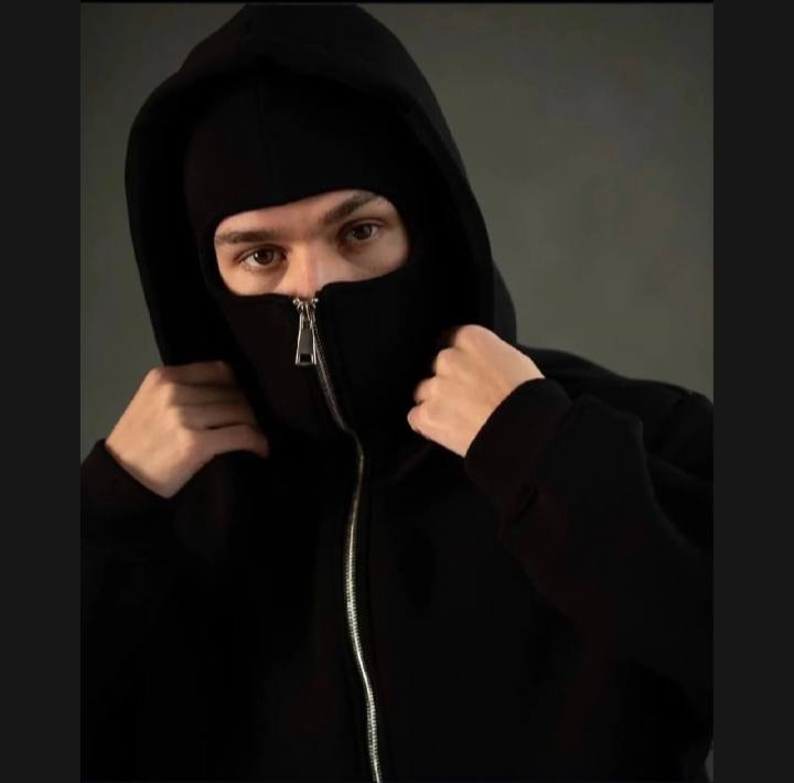 Black Lava Hoodie front view