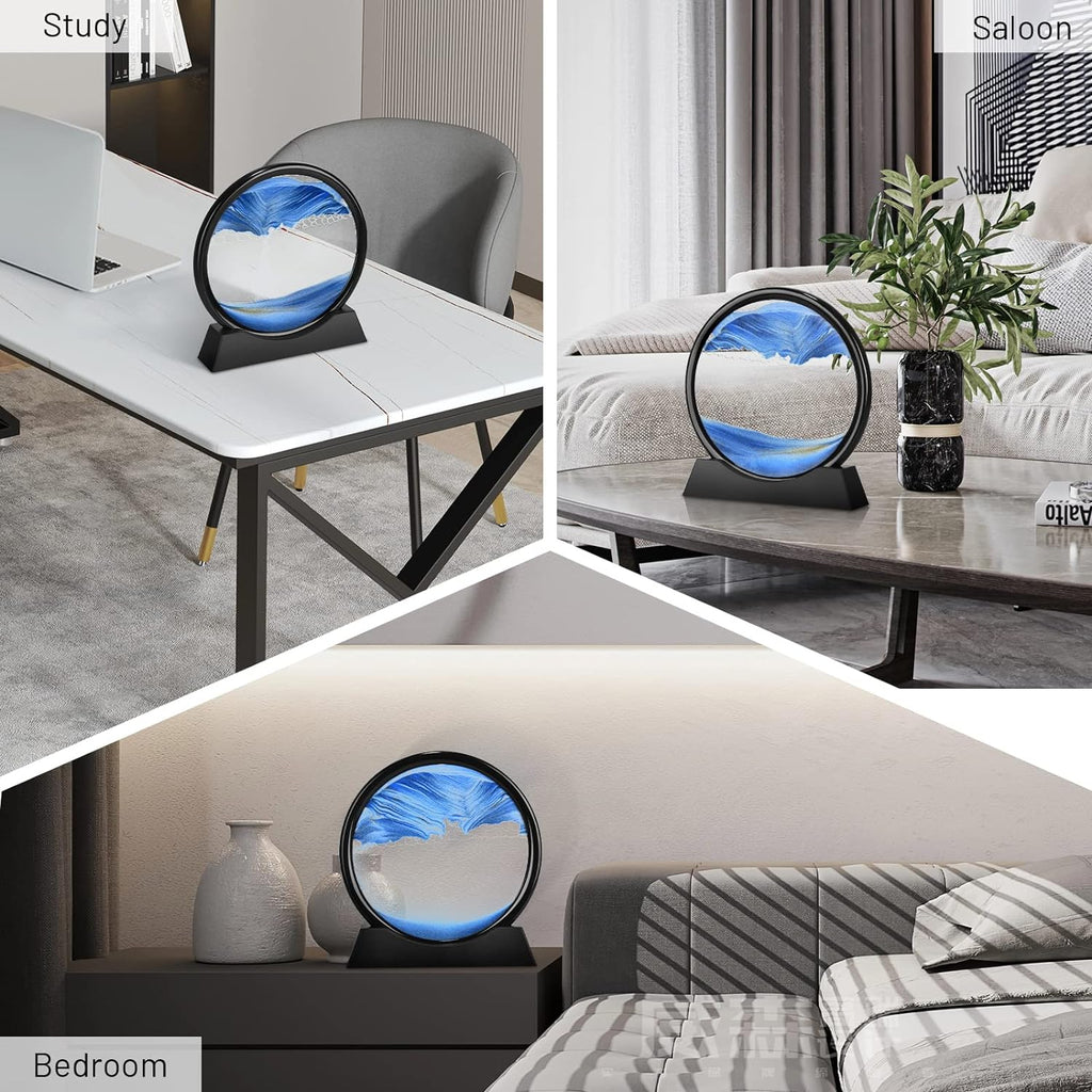 3D Dynamic Sand Art Liquid Motion – Relaxing Desk Decor