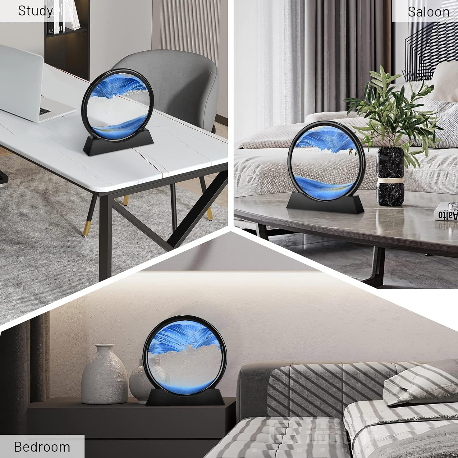 3D Dynamic Sand Art Liquid Motion – Relaxing Desk Decor