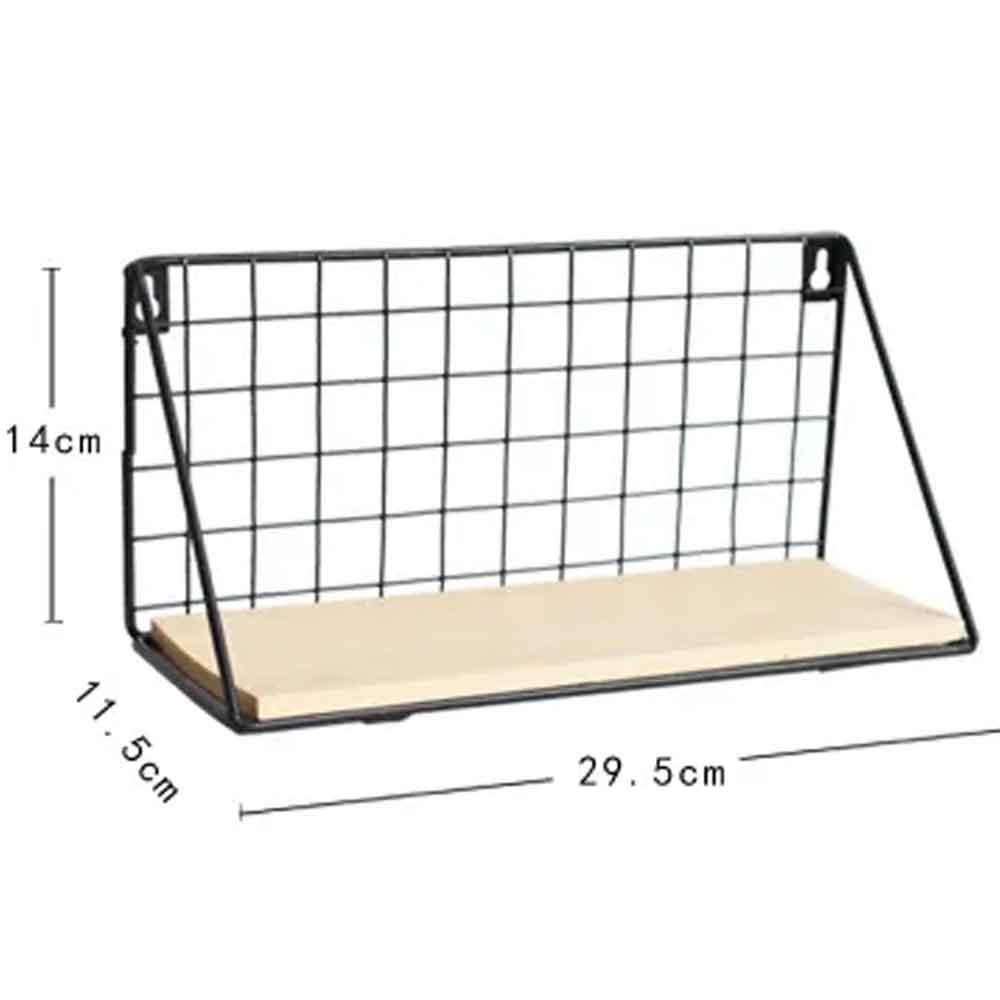 Iron Wall Hanging Storage Shelf – Stylish Home Organization
