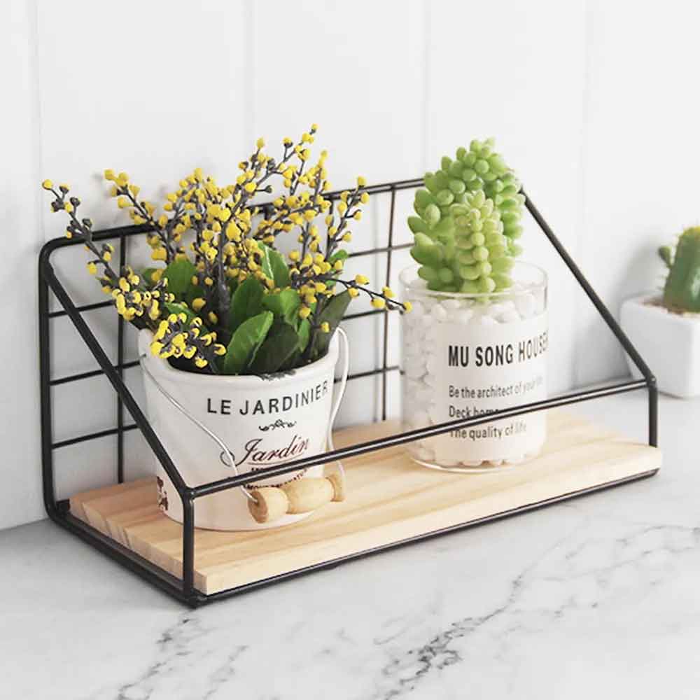 Iron Wall Hanging Storage Shelf – Stylish Home Organization