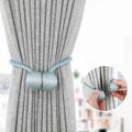Magnetic pearl ball curtain tiebacks clips 2pcs front view