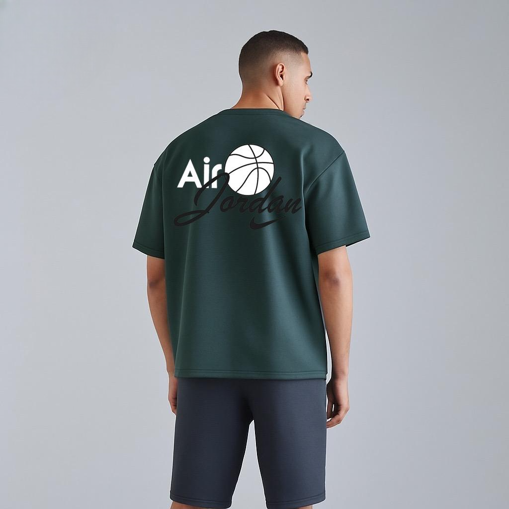 Air Jordan printed drop shoulder t-shirt for men
