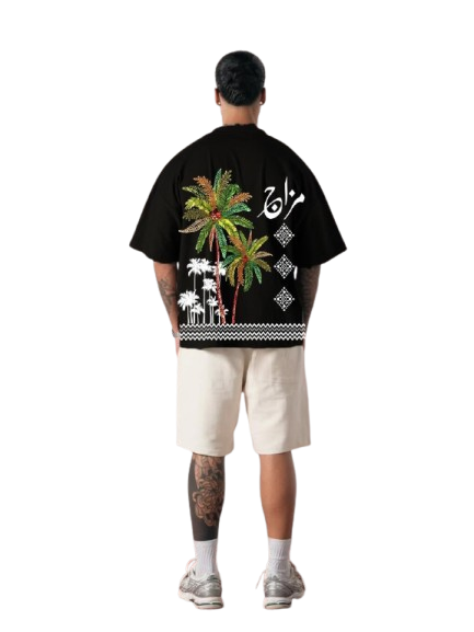🌴 Mizaaj Palm Street Oversized T-Shirt