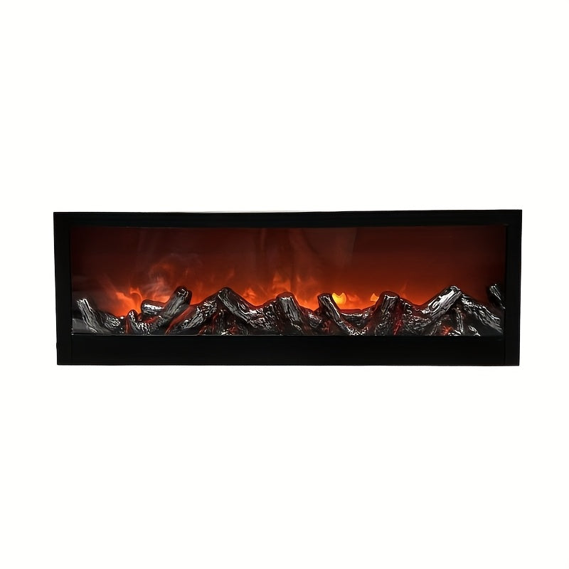 Art Deco fireplace light front view